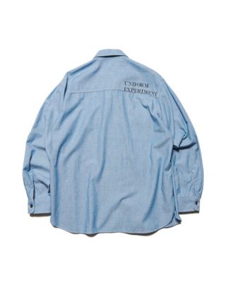 シャツ WASHED CHAMBRAY SHIRT UEー