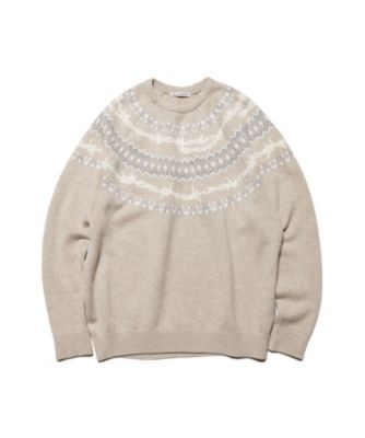 uniform experiment ニット ニット ENTANGLED NORDIC SWEATER UEー