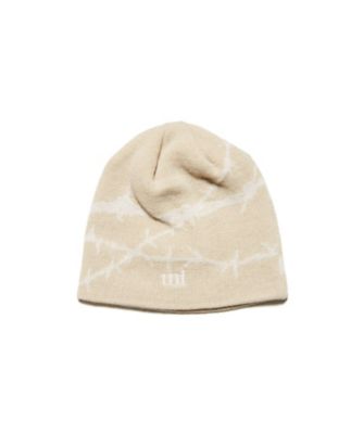 uniform experiment (Men)/ユニフォームエクスペリメント ビーニー ENTANGLED BEANIE UEー252068 BEIGE 帽子【三越伊勢丹/公式】
