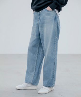 ジーンズ DAMAGED BOLDーFIT JEANS UEー 