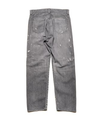 ジーンズ DAMAGED REGULARーFIT JEANS UEー