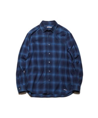 ＜uniform experiment (Men)＞シャツ　ＲＯＰＥ　ＩＮＤＩＧＯ　ＲＥＬＡＸーＦＩＴ　ＳＨＩＲＴ　ＵＥー２６００１５