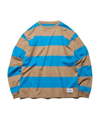 ＜uniform experiment (Men)＞カットソー　ＢＯＲＤＥＲ　Ｌ／Ｓ　ＴＥＥ　ＵＥー２６００４０