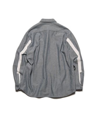 ユニフォームエクスペリメント｜18AW ベルクロカフBDシャツ（３） シャツ SELVAGE HERRINGBONE SHIRT UEー