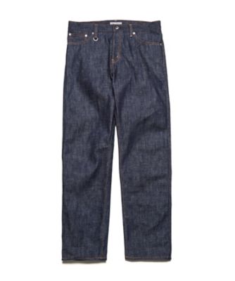 デニムパンツ WASHED DENIM FULL CUT PANTS