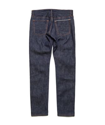 デニム RIGID DENIM TAPEREDーFIT JEANS