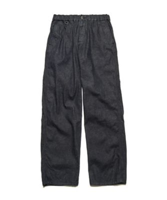 パンツ HIGH STRETCH DENIM HEM SHIRRING