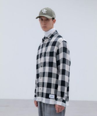 シャツ LINE FLANNEL CHECK DRAWCORD