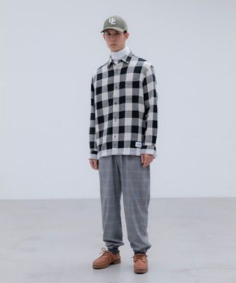 シャツ LINE FLANNEL CHECK DRAWCORD