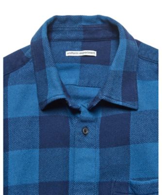 シャツ LINE FLANNEL CHECK DRAWCORD