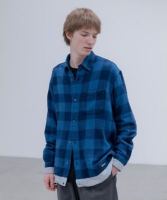 ゲームシャツ シャツ LINE FLANNEL CHECK DRAWCORD