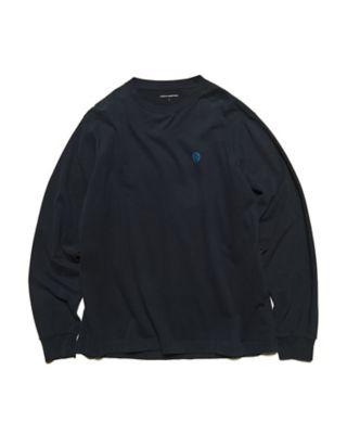 ユニフォームエクスペリメント 長袖フィットネスウェア ブラック カットソー GRADATION LOGO L／S TEE UEー