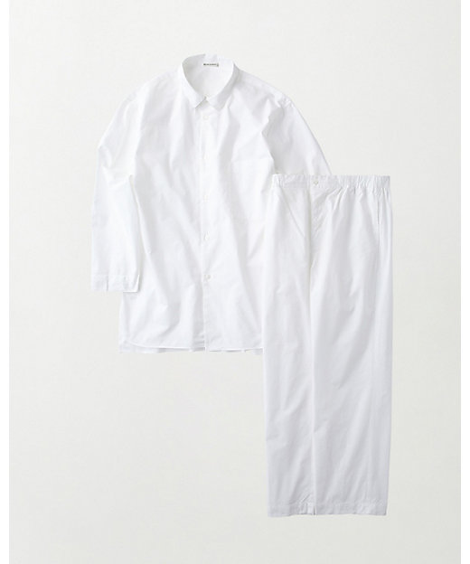 ＜三越伊勢丹/公式＞ パジャマ White coloured cotton pajama White ルームウェア画像
