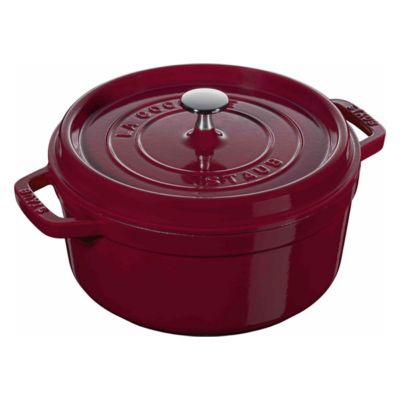 ＜STAUB＞ピコ・ココットラウンド　２２ｃｍ　ボルドー（オンライン限定）