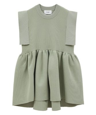 ＳＱＵＡＲＥ　ＳＥＬＥＥＶＥ　ＧＡＴＨＥＲ　ＫＮＩＴ　ＴＯＰＳ　１８１０６－２１３２