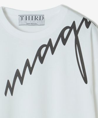 magazine”ロゴTシャツ A0843UTS022 | THIRD