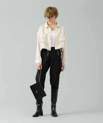 ＜THIRD MAGAZINE (Women)＞ドロストリングブラウス　Ａ０８５３ＦＢ１０４