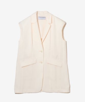 ＜THIRD MAGAZINE (Women)＞ツイルロングジレ　Ａ０８６１ＦＶ５０２