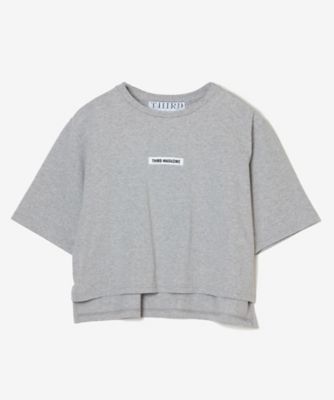 THIRD MAGAZINE (Women)/サードマガジン グログランロゴクロップトＴシャツ　Ａ０８６１ＵＴＳ２０４