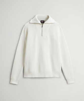 ＜WOOLRICH＞コットンハーフジップモックネック　／　ＣＯＴＴＯＮ　ＨＡＬＦ　ＺＩＰ　ＭＯＣＫ　ＮＥＣＫ　ＢＬＫＮ０３６６