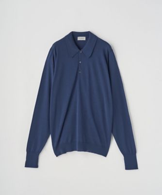 クラシック長袖ニットポロシャツ 30G EASY FIT DORSET