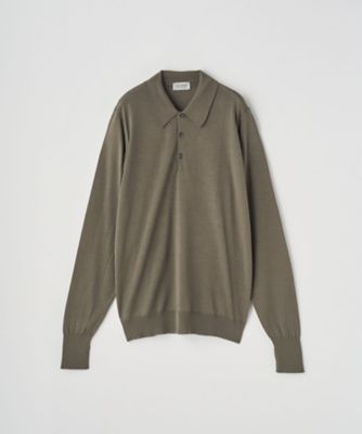 クラシック長袖ニットポロシャツ 30G EASY FIT DORSET