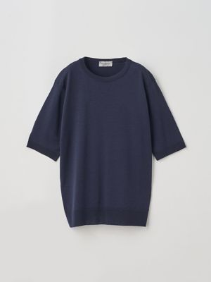 クルーネック半袖ニットプルオーバー | JOHN SMEDLEY (Women)/ジョン