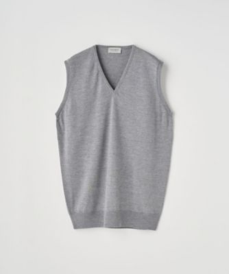 Vネックニットベスト 24G STANDARD FIT