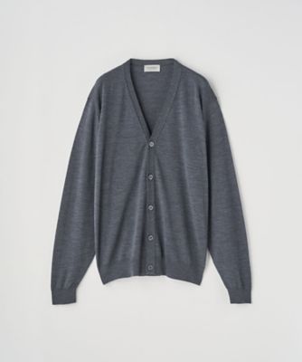 Vネック長袖ニットカーディガン 30G MODERN FIT
