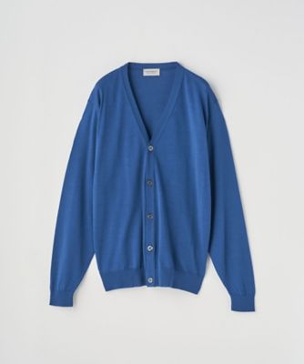 209 新品 ジョンスメドレー 25SS 新作 Ｖネックニットカーディガン M Vネック長袖ニットカーディガン 30G MODERN FIT
