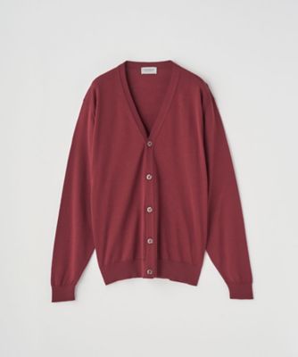 Vネック長袖ニットカーディガン 30G MODERN FIT