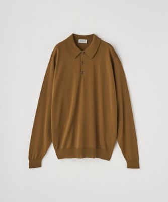 長袖ニットポロシャツ 30G MODERN FIT KNOLL | JOHN