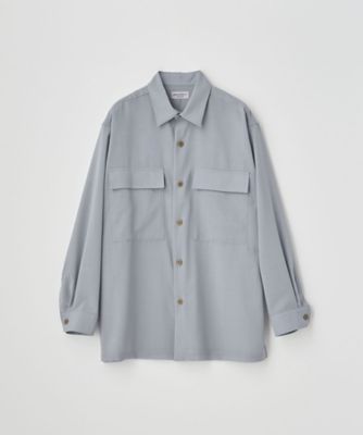 ＜JOHN SMEDLEY (Men)＞ハイツイストトロピカルウール　ＣＰＯシャツ　Ｌ０３５８０ＦＢ２０３