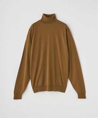 タートルネック長袖ニットプルオーバー 30G MODERN FIT
