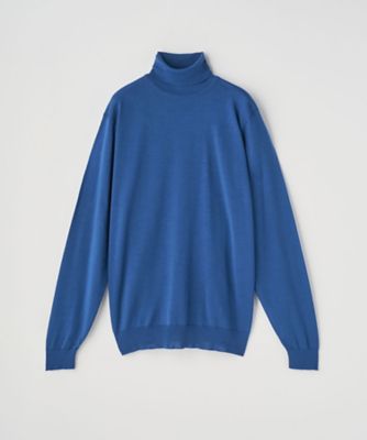 タートルネック長袖ニットプルオーバー 30G MODERN FIT