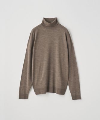 タートルネック長袖ニットプルオーバー 30G MODERN FIT