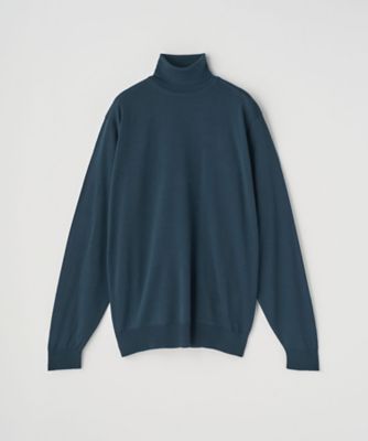 タートルネック長袖ニットプルオーバー 30G MODERN FIT