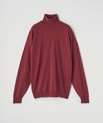＜JOHN SMEDLEY (Men)＞タートルネック長袖ニットプルオーバー　３０Ｇ　ＭＯＤＥＲＮ　ＦＩＴ　ＬＥＶＩＮＥ