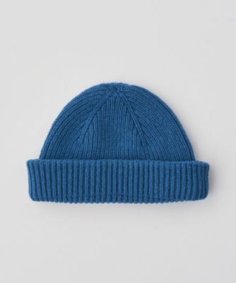 カシミヤ混 リブ編ニットキャップ 5G ORAM | JOHN SMEDLEY (Men