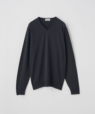 Vネック長袖ニットプルオーバー 30G MODERN FIT
