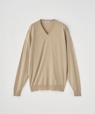 【極美品】ジョンスメドレー　Vネックニット　M　パープル 楽天市場】ジョンスメドレー JOHN SMEDLEY モックネックニット メンズ