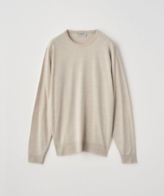 クルーネック長袖ニットプルオーバー 30G MODERN FIT 