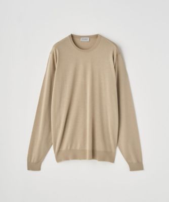 クルーネック長袖ニットプルオーバー 30G MODERN FIT