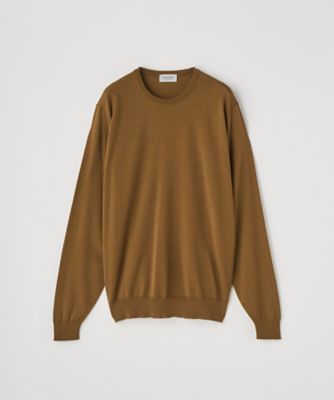 クルーネック長袖ニットプルオーバー 30G MODERN FIT