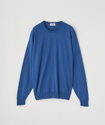 クルーネック長袖ニットプルオーバー 30G MODERN FIT