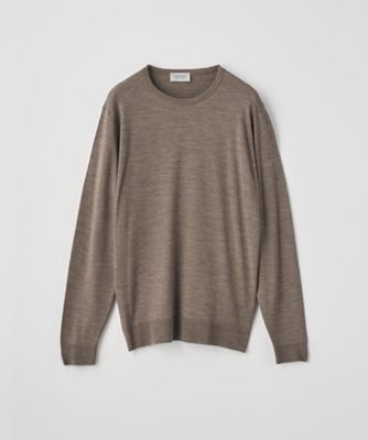 クルーネック長袖ニットプルオーバー 30G MODERN FIT