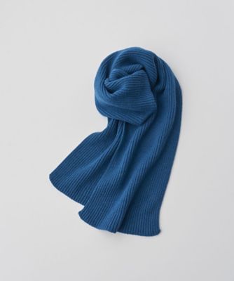 カシミヤ混 リブニットマフラー 5G STARK | JOHN SMEDLEY (Men