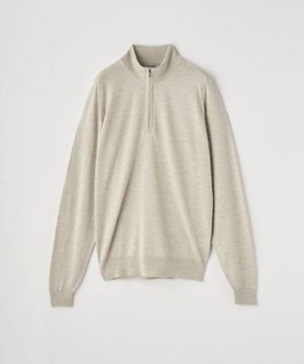 長袖ハーフジップニット 24G STANDARD FIT TAPTON