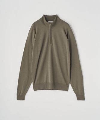 長袖ハーフジップニット 24G STANDARD FIT TAPTON