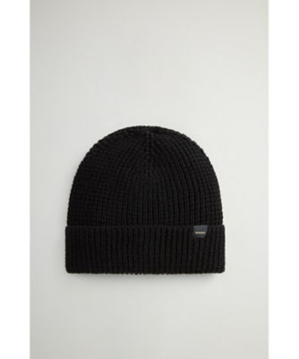 ＜WOOLRICH (Men)＞メリノ　ワッフル　ビーニー　ＭＥＲＩＮＯ　ＷＡＦＦＬＥ　ＢＥＡＮＩＥ　ＷＯＡＣ０３０１